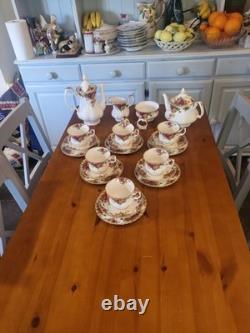 Vintage Royal Albert Old Country Roses Tea And Coffee Set (Absolutely Lovely)