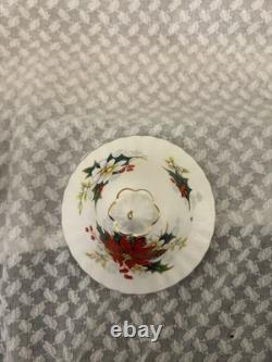 Vintage Royal Albert Poinsettia Set of Teapot, Coffee pot, Tea set and Creamer