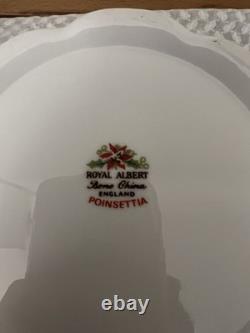 Vintage Royal Albert Poinsettia Set of Teapot, Coffee pot, Tea set and Creamer