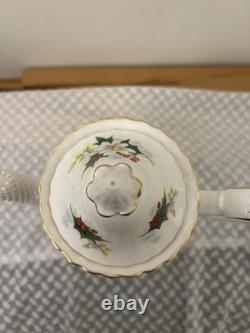 Vintage Royal Albert Poinsettia Set of Teapot, Coffee pot, Tea set and Creamer