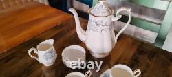 Vintage Royal Albert Silver Maple Coffee Set