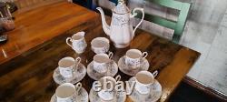 Vintage Royal Albert Silver Maple Coffee Set