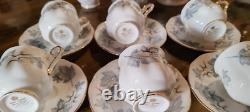 Vintage Royal Albert Silver Maple Coffee Set