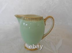 Vintage Royal Doulton 15 Piece Coffee Set With Coffee Pot Green Gold H4381