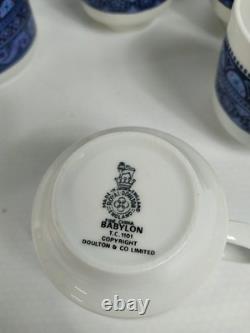 Vintage Royal Doulton Babylon Coffee Set (1970s)