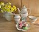 Vintage Royal Doulton Darjeeling Coffee Pot, Cream Jug & Sugar Bowl Set/ntyhw361