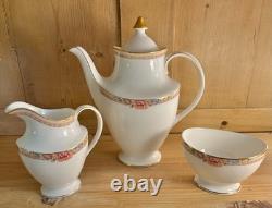 Vintage Royal Doulton Darjeeling Coffee Pot, Cream Jug & Sugar Bowl Set/ntyhw361