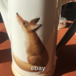 Vintage Royal Doulton Reynard The Fox Coffee Set for 4 People Excellent Cond