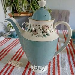 Vintage Royal Doulton T. C. 1010 Rose Elegans, 6 Piece Coffee/ Tea Service Set