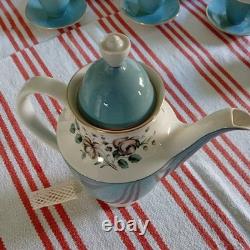 Vintage Royal Doulton T. C. 1010 Rose Elegans, 6 Piece Coffee/ Tea Service Set