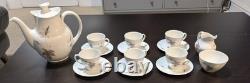 Vintage Royal Doulton Tumbling Leaves Coffee Set (15-Piece)