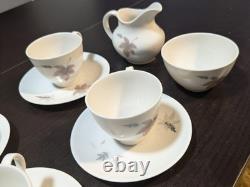 Vintage Royal Doulton Tumbling Leaves Coffee Set (15-Piece)