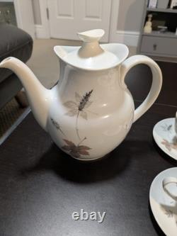 Vintage Royal Doulton Tumbling Leaves Coffee Set (15-Piece)