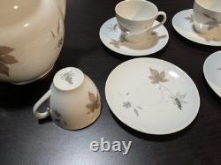 Vintage Royal Doulton Tumbling Leaves Coffee Set (15-Piece)
