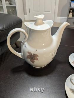 Vintage Royal Doulton Tumbling Leaves Coffee Set (15-Piece)