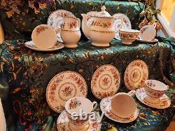 Vintage Royal Grafton Fine Bone China Malvern Country Flowers Tea Set