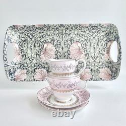 Vintage Royal Grafton TeaCoffee Set for One William Morris Pimpernel Tray c1960