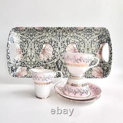 Vintage Royal Grafton TeaCoffee Set for One William Morris Pimpernel Tray c1960