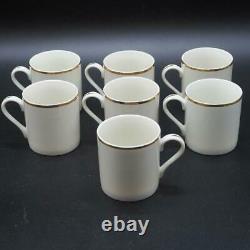 Vintage Royal Limited Golden Ivory Small Coffee / Tea Cups Japan Set of 7