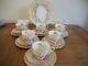 Vintage Royal Stafford Porcelain'fern Posy' Tea Set 6 Cup Trios & More 21pcs