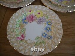 Vintage Royal Stafford Porcelain'Fern Posy' Tea Set 6 Cup Trios & More 21pcs