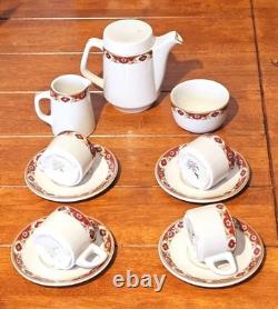 Vintage Royal Ultra Vitrified Italiana Red Espresso Cup & Saucer Maddock England