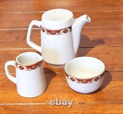 Vintage Royal Ultra Vitrified Italiana Red Espresso Cup & Saucer Maddock England