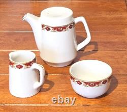 Vintage Royal Ultra Vitrified Italiana Red Espresso Cup & Saucer Maddock England