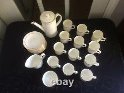Vintage Royal Worcester Coffee Service 27 pieces for 12 People