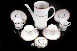 Vintage Royal Worcester Coffee Service Commissioned for Dunlop Circa 1981
