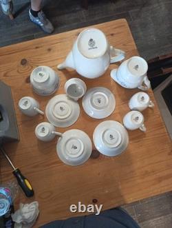Vintage Royal Worcester Fine Porcelain Coffee Set