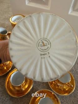 Vintage Royal Worcester Fireproof Gold Lustre Tea Coffee Set 17 Piece England Vintage Royal Worcester Fireproof Gold Lustre Tea Coffee Set 17 Piece England