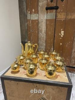 Vintage Royal Worcester Gold Lustre Tea Coffee Set Made In England