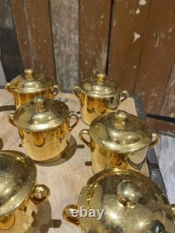 Vintage Royal Worcester Gold Lustre Tea Coffee Set Made In England