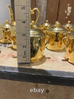 Vintage Royal Worcester Gold Lustre Tea Coffee Set Made In England