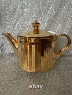 Vintage Royal Worcester Tea/Coffee Set With A Reflective Gold Lustre Finish