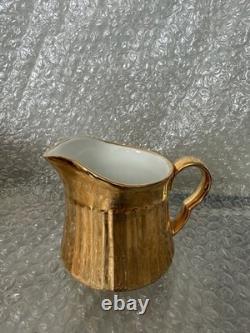 Vintage Royal Worcester Tea/Coffee Set With A Reflective Gold Lustre Finish