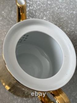 Vintage Royal Worcester Tea/Coffee Set With A Reflective Gold Lustre Finish