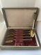 Vintage Russian Soviet Sterling Silver 916 Gilded Tea Coffee Spoons Set 6 Box
