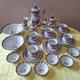 Vintage Russian Ukrainian? Coffee Set Beautiful Purple Lilac Design