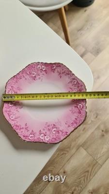 Vintage SHELLEY WILEMAN china PINK DAISY 8644 COFFEE SET for 4 People