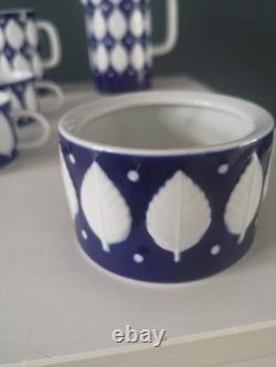 Vintage Sargadelos 23 Piece Porcelain Coffee Set Made In Spain. (Norfolk)