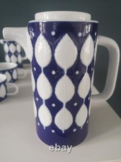 Vintage Sargadelos 23 Piece Porcelain Coffee Set Made In Spain. (Norfolk)