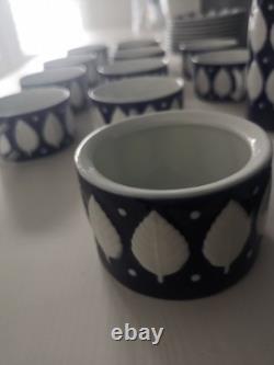 Vintage Sargadelos 23 Piece Porcelain Coffee Set Made In Spain. (Norfolk)