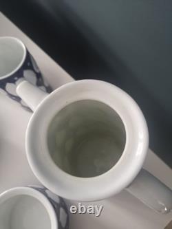 Vintage Sargadelos 23 Piece Porcelain Coffee Set Made In Spain. (Norfolk)