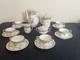 Vintage Schumann Bavaria Germany Empress Dresden Flowers Coffee/tea Set 19 Pcs