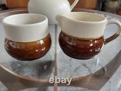 Vintage Senca Portugal Pottery Coffee Set Mid Century Retro 70s Pot Mugs Jug Cup