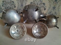 Vintage Set Coffee Pot, Milk Jug, Sugar Bowl, USSR Melchior 1980s