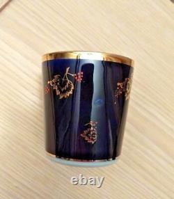 Vintage Set of 6 Dovbysh Cobalt Gold Porcelain Coffee Tea Cup USSR Ukraine