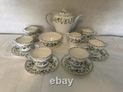 Vintage Shelley 15 Piece Fine Bone China Coffee Set In Pattern Harebell-Stunning